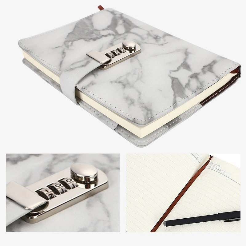 Vintage Marbling Notepad School Sketchbook Portable Concise Practical Password Notebook