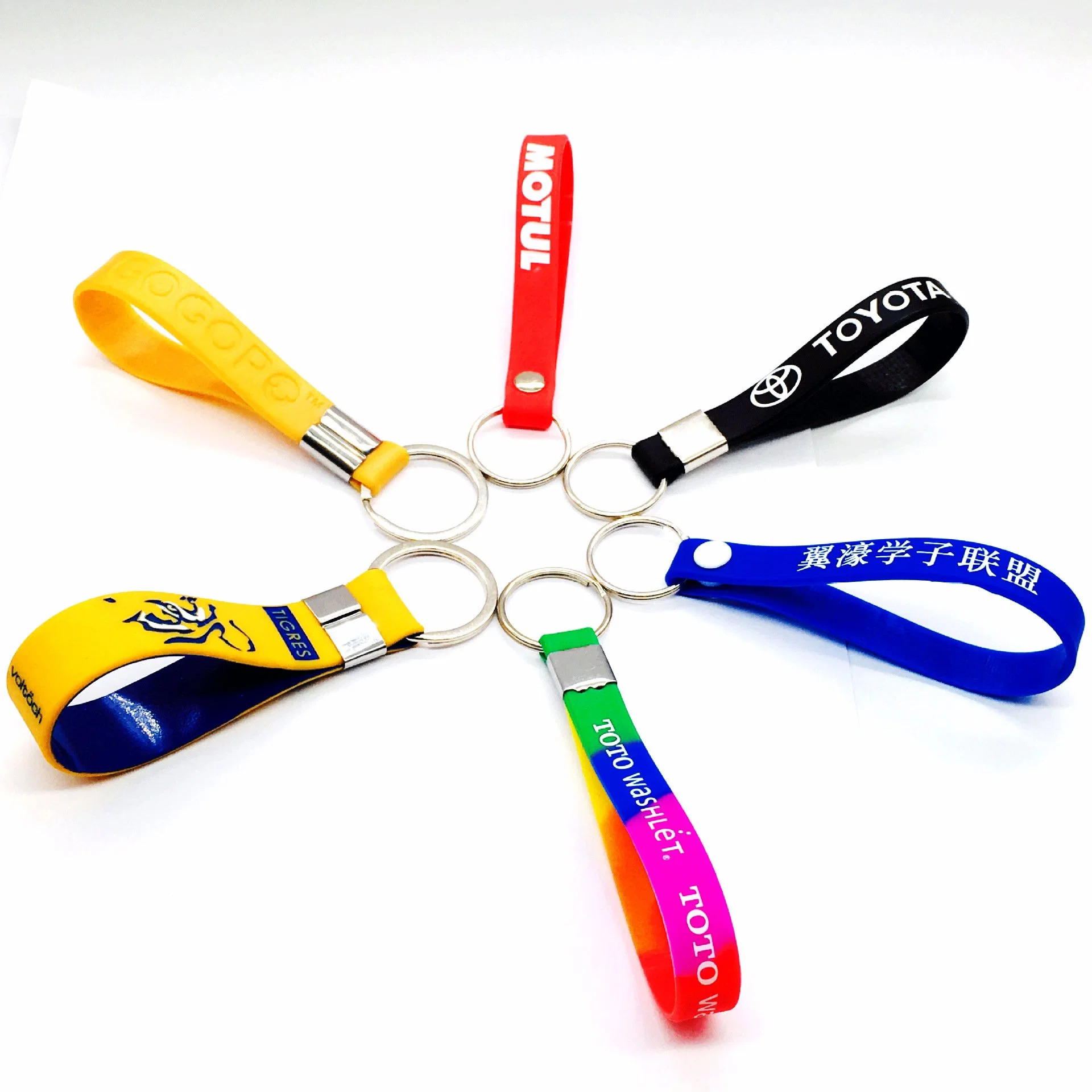 Customized Promotional Cute Soft PVC Rubber Keychain, Rubber Keyring