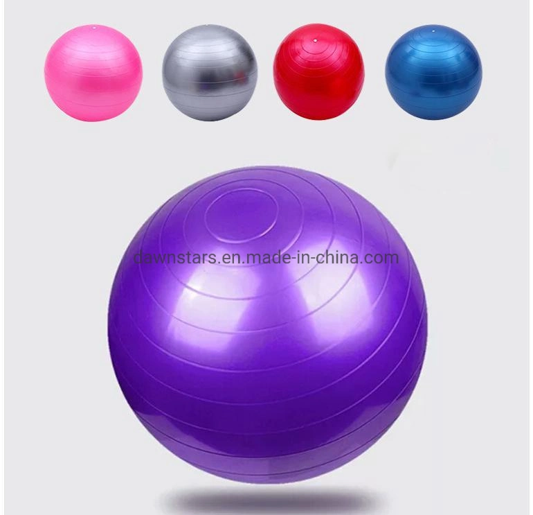 OEM Customized Popular Rubber PVC Yoga Ball Gym Ballf Pilates Ball