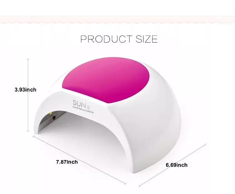 Sunuv Sun2c 48W UV LED Nail Lamp with 4 Timer Setting & LCD Display for Drying Gel Nails Polish Salon & Home Use