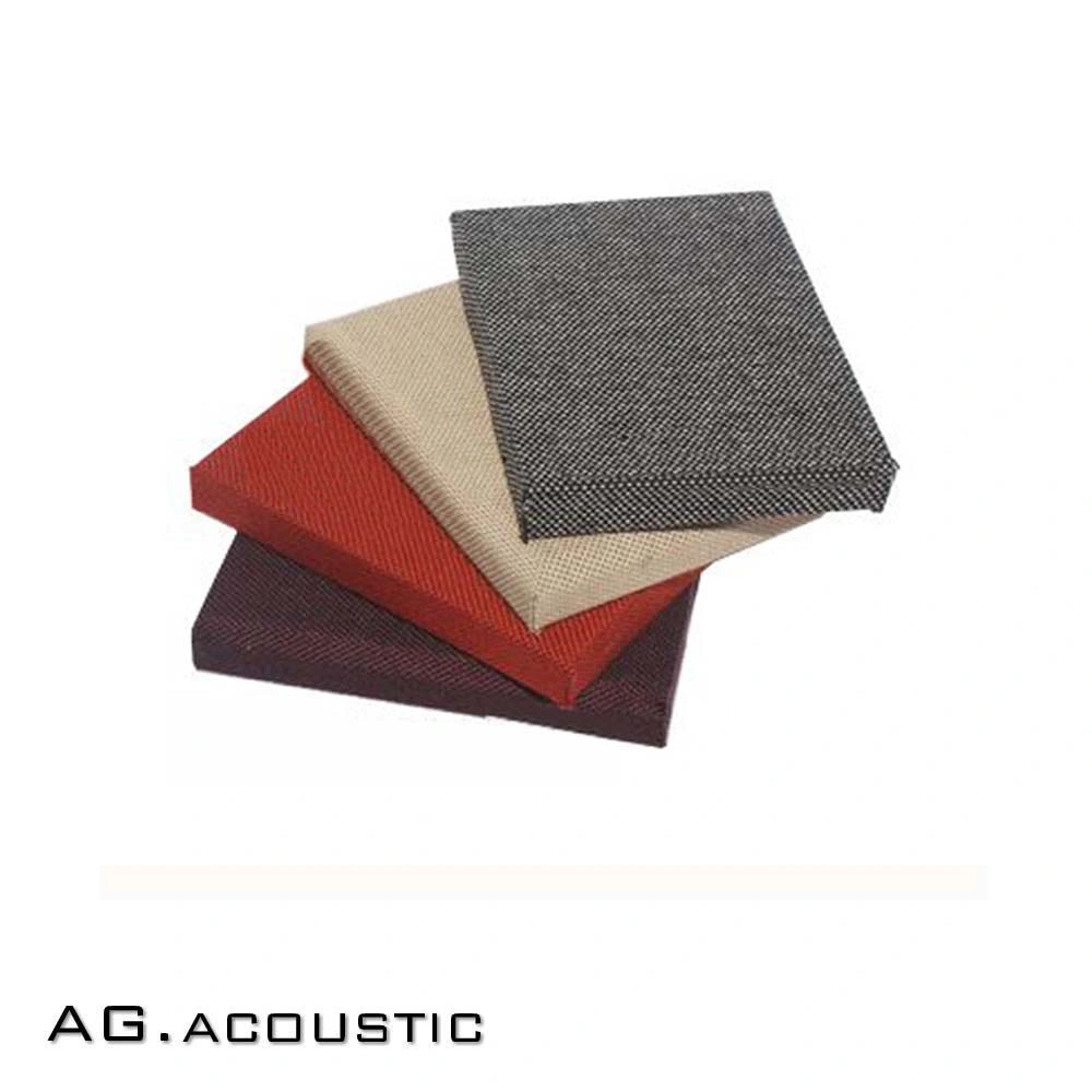 AG. Acoustic placa decorativa embalados em tecido painéis de parede insonorizante