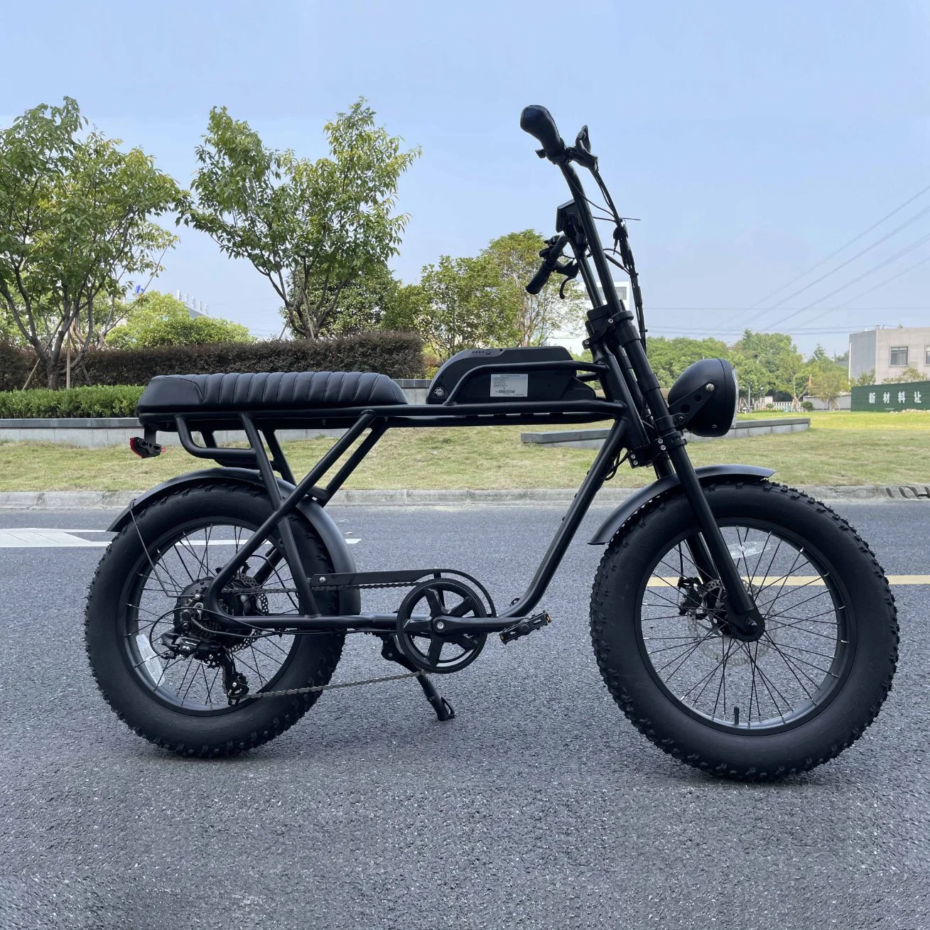 Belle conception 73 Fat Pneu 20 pouces de bicyclette électrique Super Châssis en alliage aluminium chinois vélo électrique E-Bike avec deux sièges