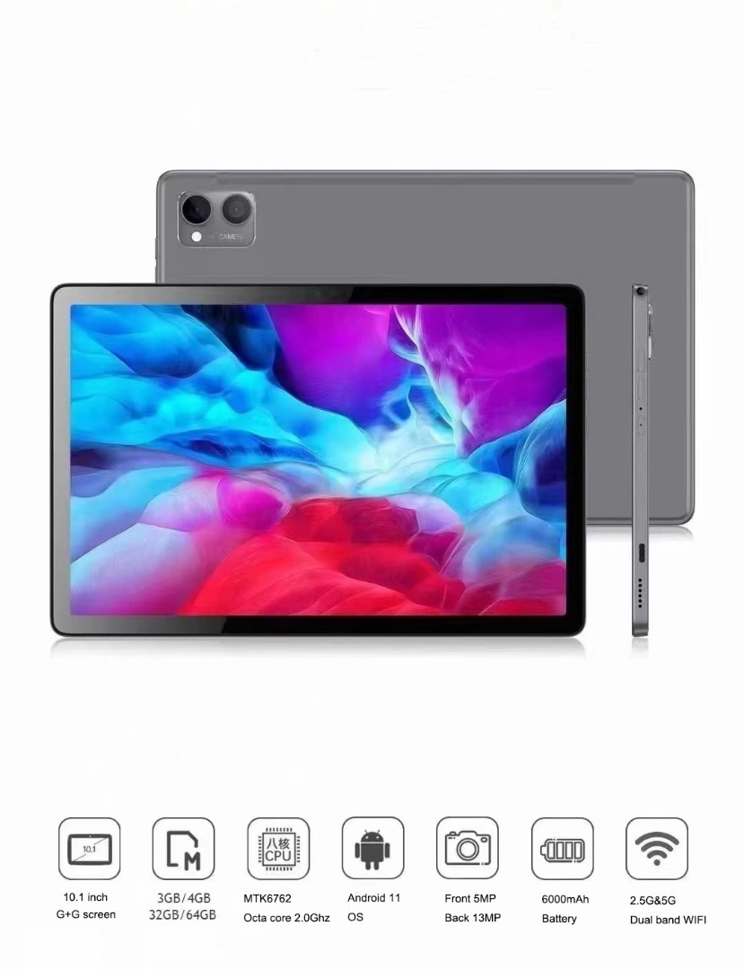 11 pulgadas Android 10,1 Tablet PC con SC-T618 Octa-Core 2,0GHz CPU y 802,11 BGN WiFi Business Tablet