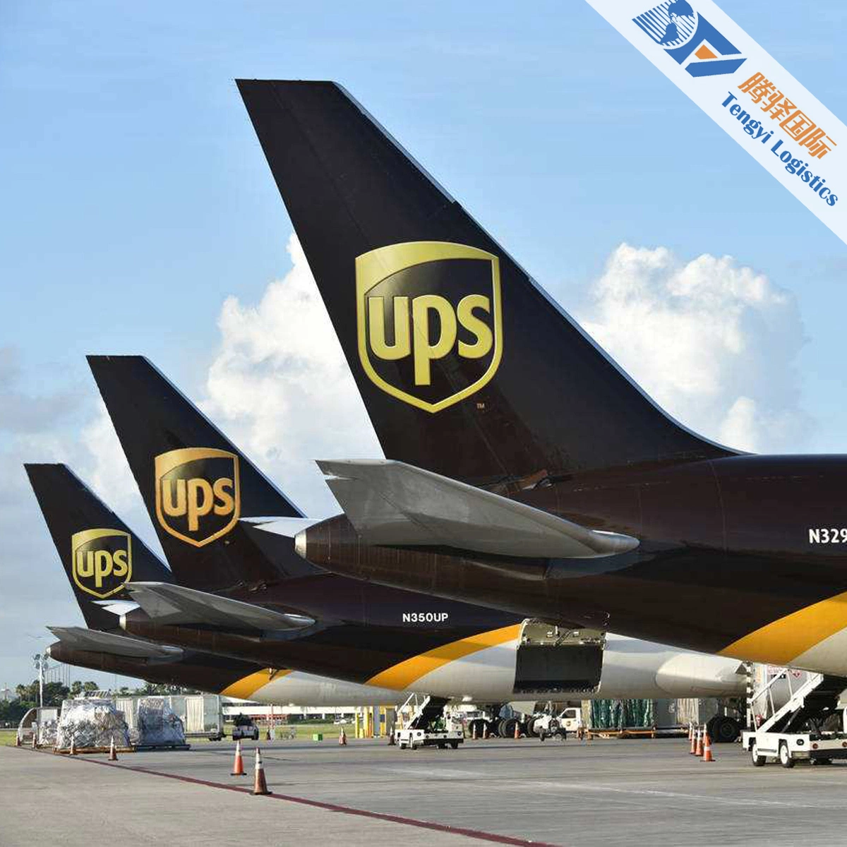 Service d'agent d'expédition TNT DHL FedEx UPS Express vers le fret aérien mondial rapide