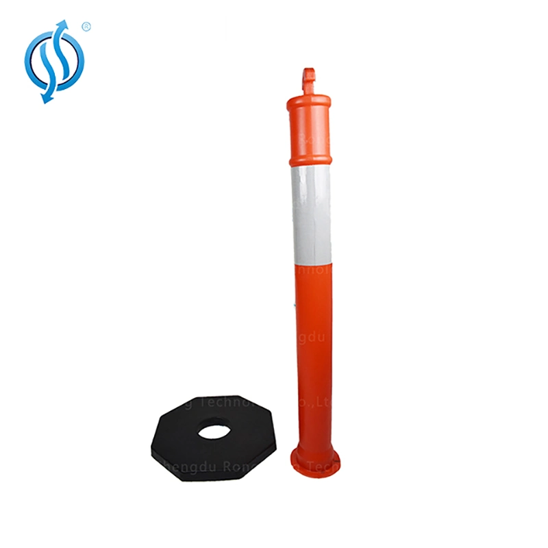 T Top PE Bollard with Reflective Strip for Roadway Safety