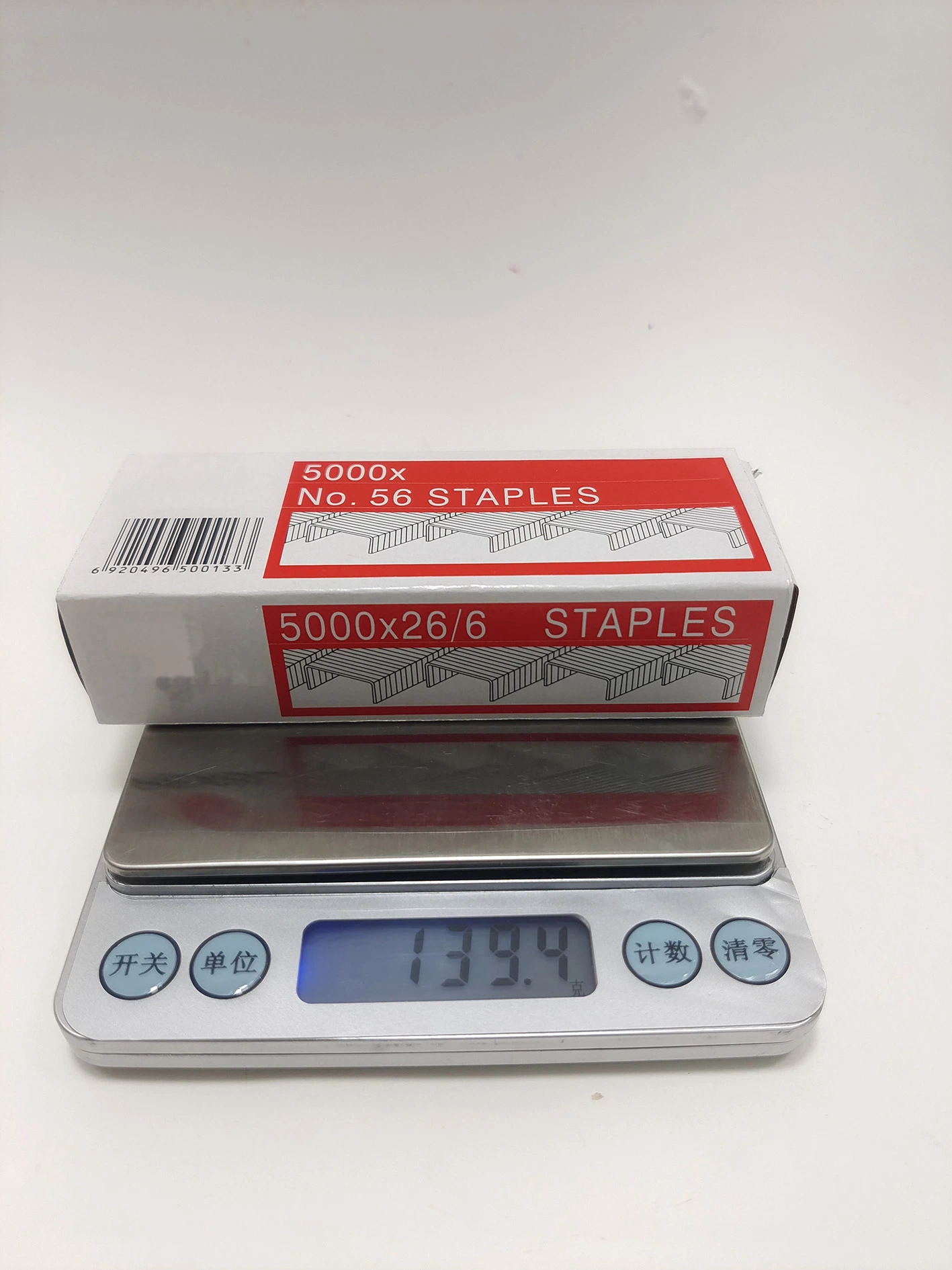 Metal Staples 26/6 Staple Pins Color Box Packaging for Office and School