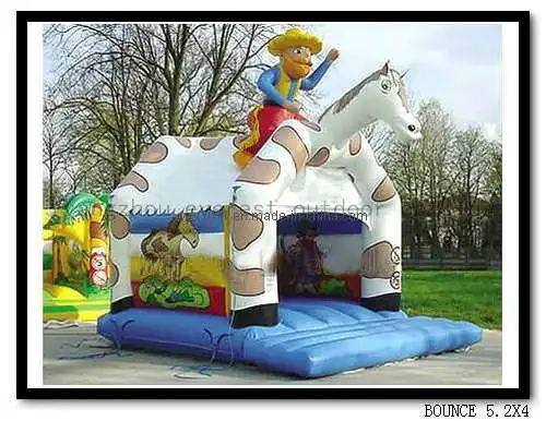 Logo personnalisé Bounce House Aire de jeux gonflables géants.