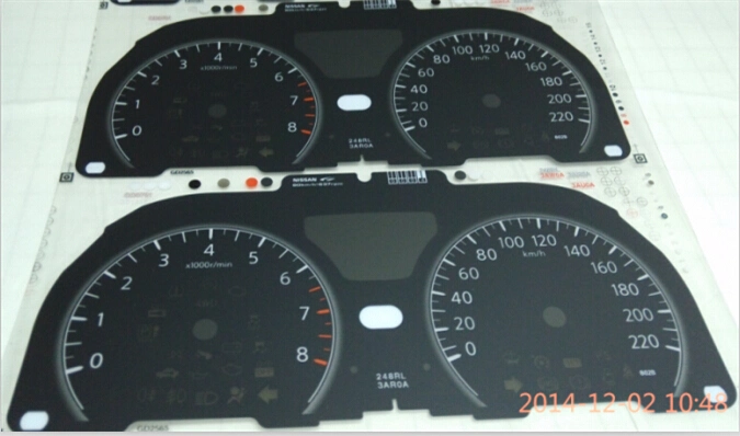 Customize Tactile PC / Pet RoHS Car Dashboard Graphic Overlay Panel