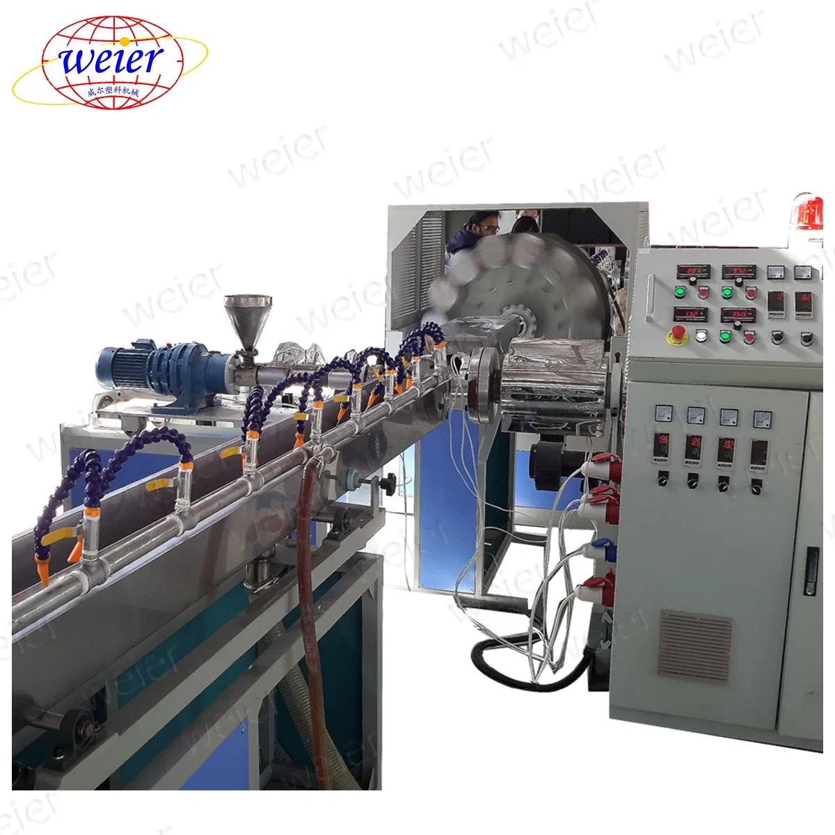 PVC Fiber Reinforced Soft Pipe Extrusion Machine