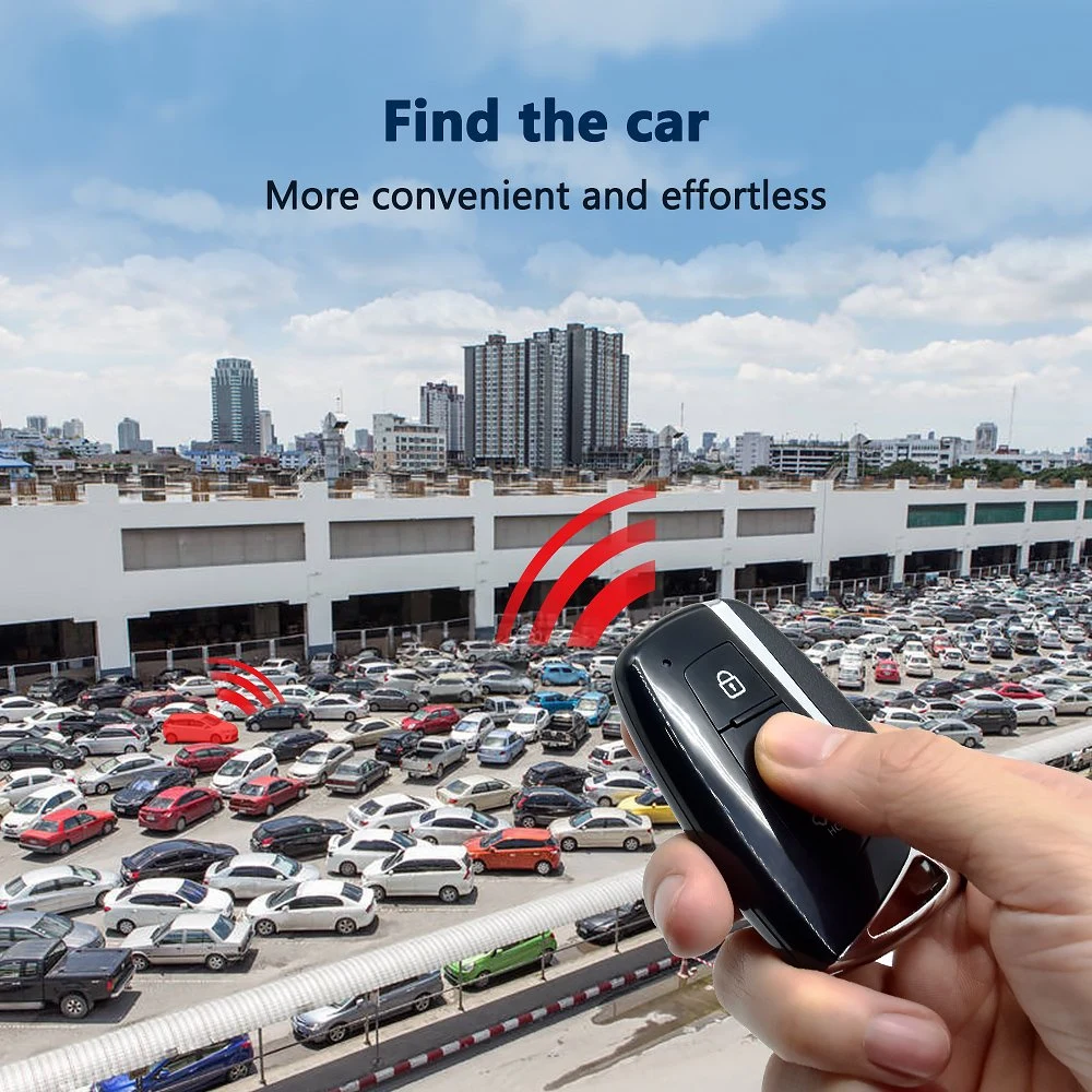 High-End Pke Keyless Entry Push Button Start Stop Remote Engine Car Locating Alarm System