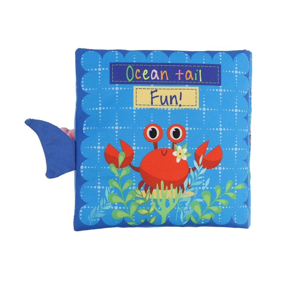 Sea Tail Animals Story Book Baby Soft Fabric Cloth Book Para Baby Toy