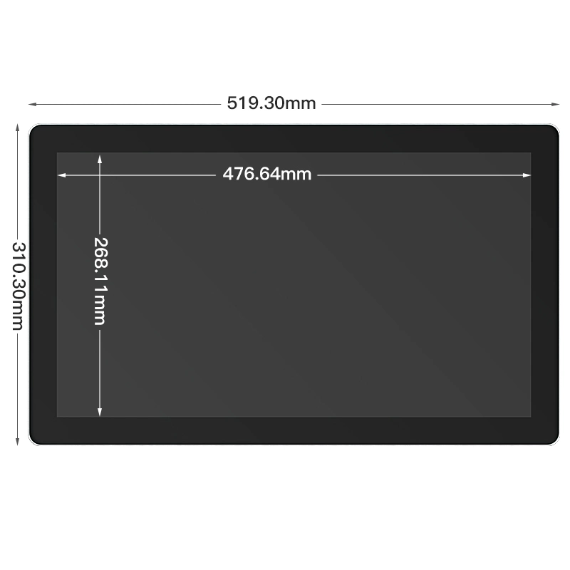 21.5 Inch IPS 1920*1080 HDMI VGA AV BNC Non Touch Screen Aluminum Frame TFT Wall Mounted OEM ODM Industrial LCD Monitor