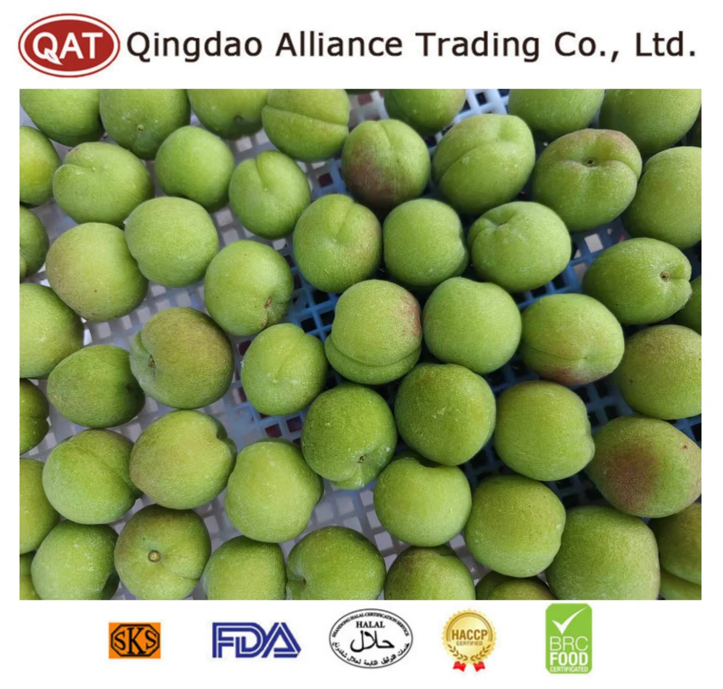 Wholesale/Supplier Bulk IQF Fruits Frozen Green Plum for Exporting with Brc Certificate