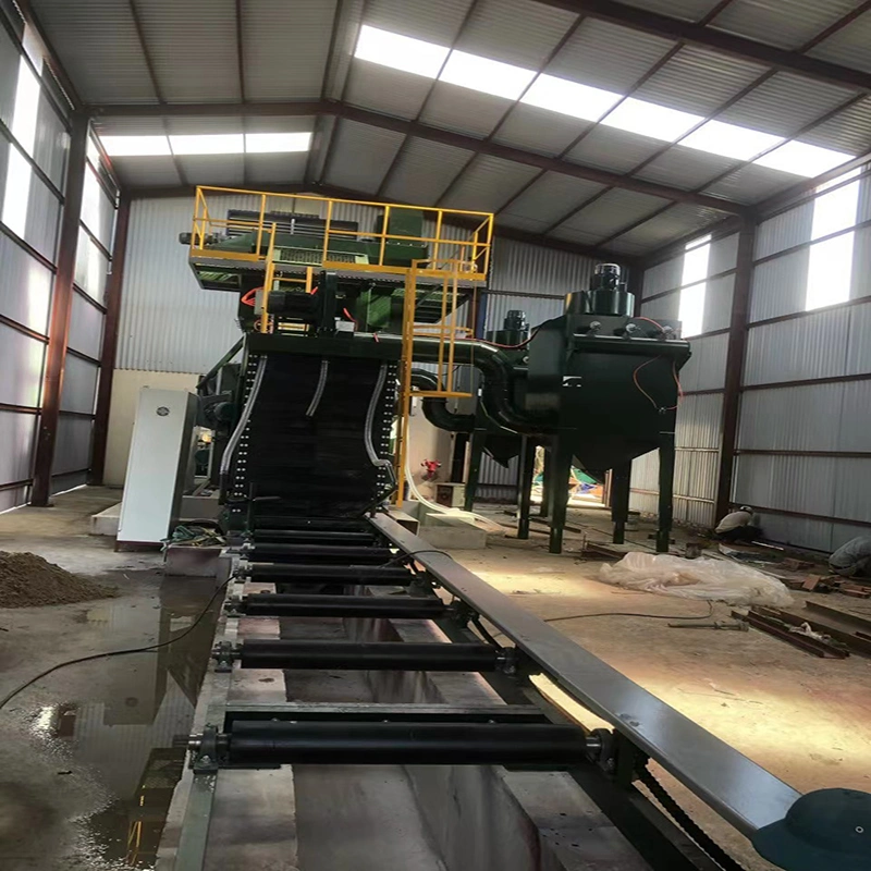 Steel H Beam Roller Conveyor Rust Removing Shot Blasting Machine/Jiangsu Shot Blasting Machine