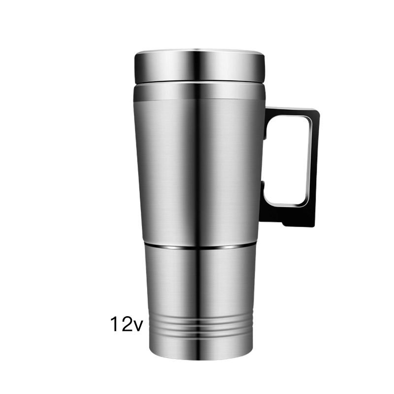 Stainless Steel Car Heating Cup Electric Coffee Water Vehicle Heated Travel Mug