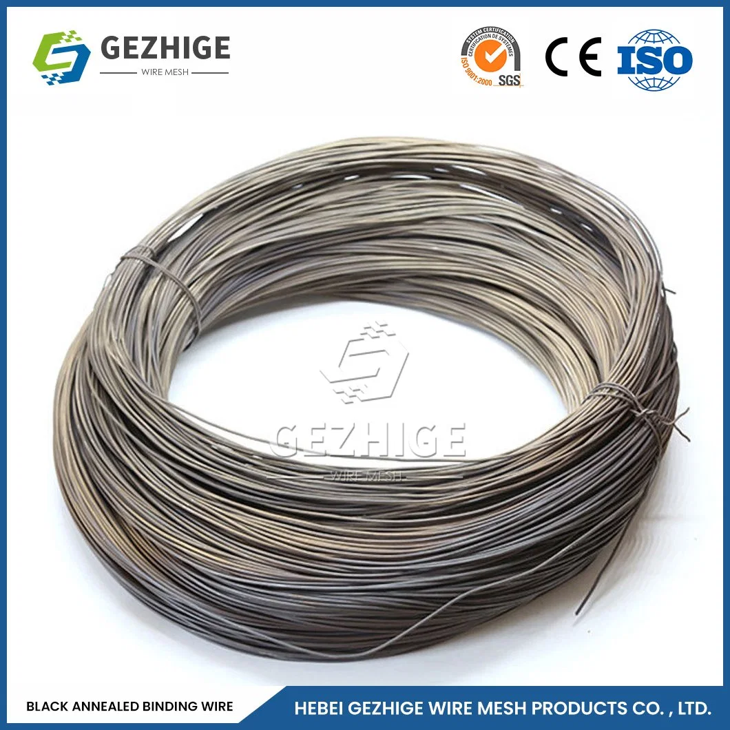 Gezhige negro U Anti-Oxidation Fábrica de alambre de hierro recocido Alambre Recocido China Q195 Cable Lron anillada