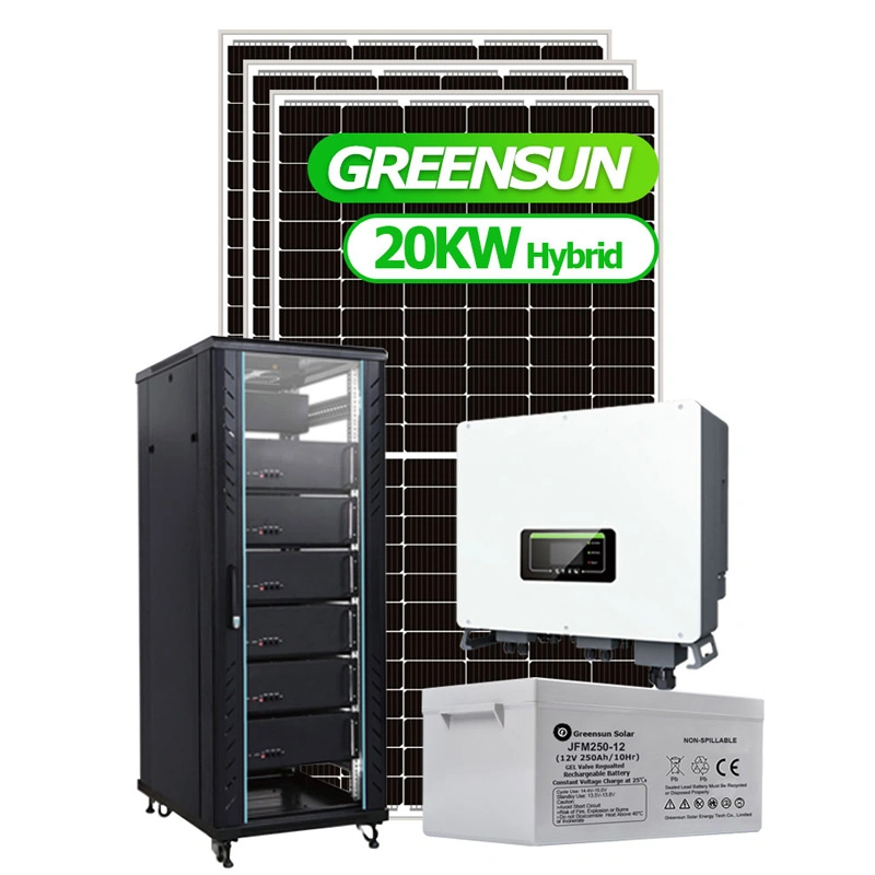 Greensun 15kw 20kw 30kw Hybrid on Grid off Grid Solar Energy System