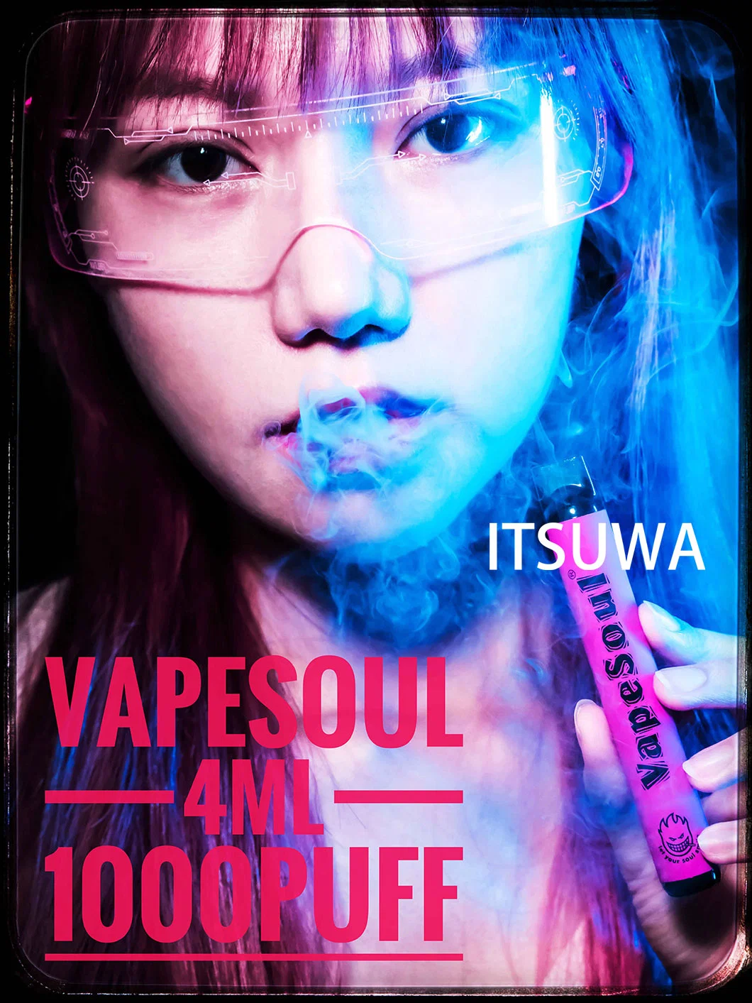 قلم أتسوا Vapesoul Mini Soulsبتسامة 1000 مأطعم قلم فلاور للاستخدام مرة واحدة طلب هندي من نوع Vape Pod Vape عالي الجودة