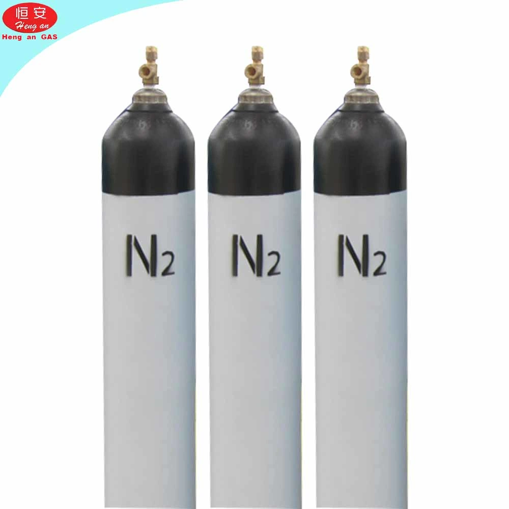 ISO9809 219-40-150 Nitrogen Gas Cylinder Seamless Steel 40L Gas Cylinder