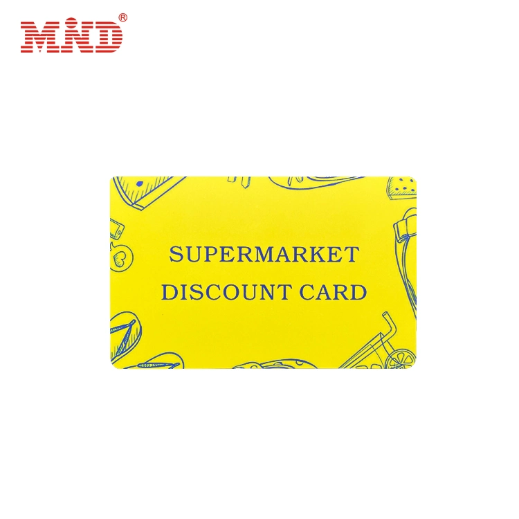 Muestra gratuita de plástico de RFID Supermercado fabricante de la tarjeta de descuento en China