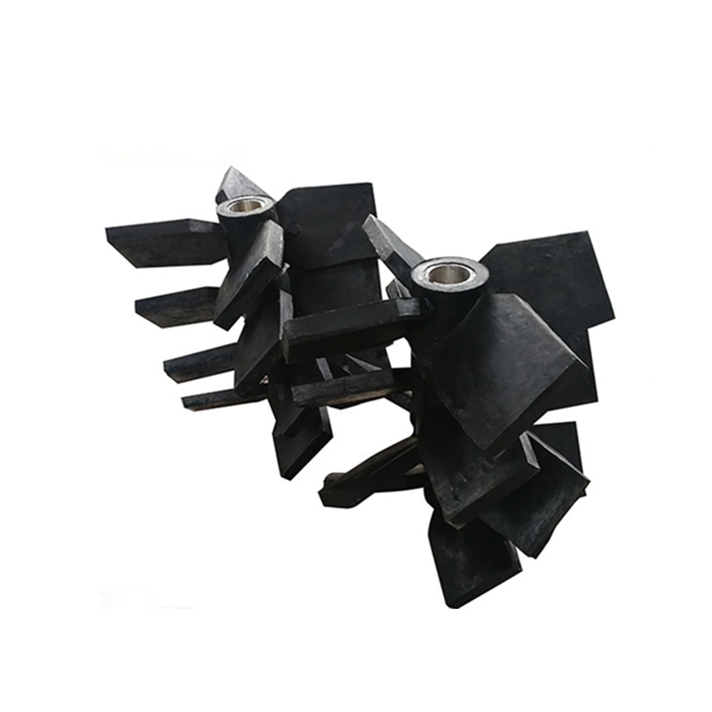 Durable Molded Custom Rubber Impeller for Mixing Drum