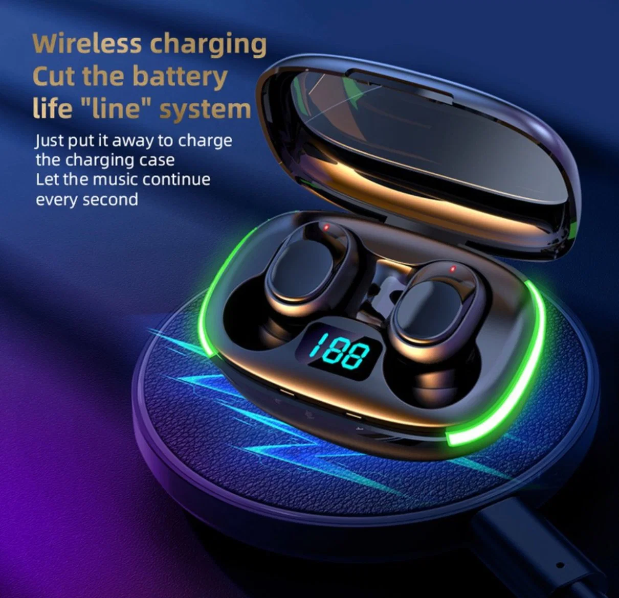 Dolby Sound Mini Wireless Headset mit Ambiance LED-Leuchten