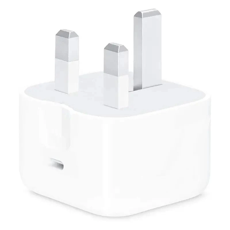 Original Quality UK 3 Pin Plug 20W USB-C Power Adapter Charger for Apple iPhone 15 14 13 PRO Max Fast Charging Type C Pd Charger