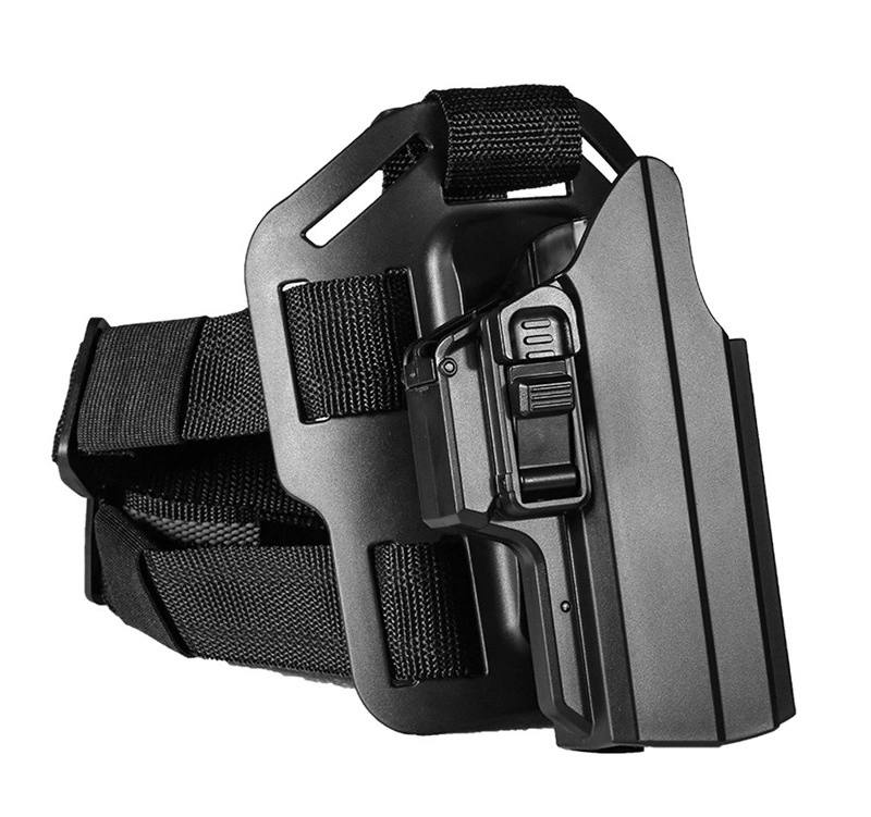 High Quality Rigid Plastic Steel Ipsc Holster for Leg Belt and Belt GS110