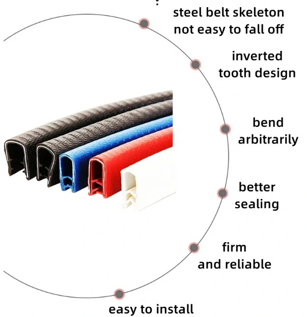 U-Shaped PVC Color Decorative Sealing Strip