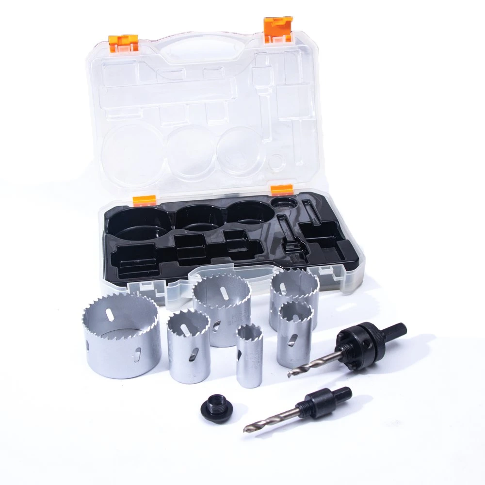 Bi-Metal and High Speed Steel HSS Hole Saw Set Hole Cutter Kit