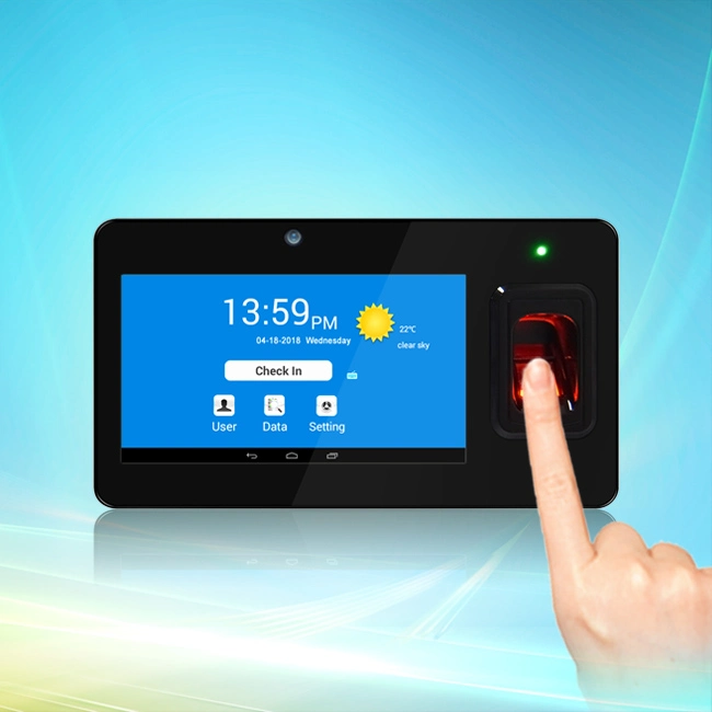 Wireless Android Fingerprint and 125kHz ID Card Time Attendance System with GPS