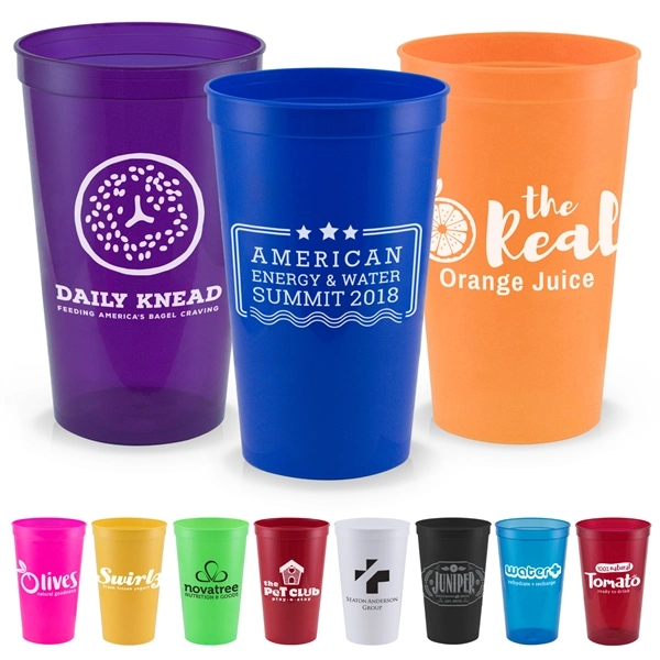 Promotional Reusable Drinking Cup Stadium Cup 22oz.