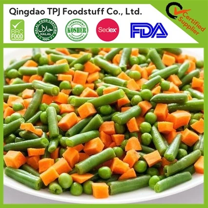 Factory Direct 2 3 4 Way Mixed IQF Frozen Vegetables in Retail/Bulk Package