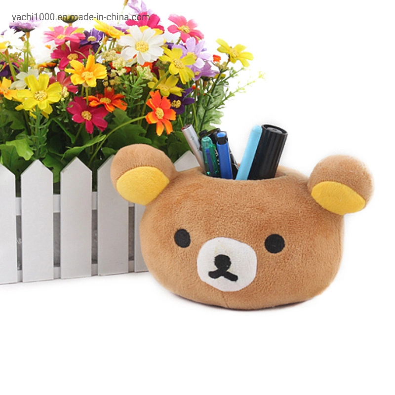 Office Stationery Plush Animal Toy Bear Pencil Holder