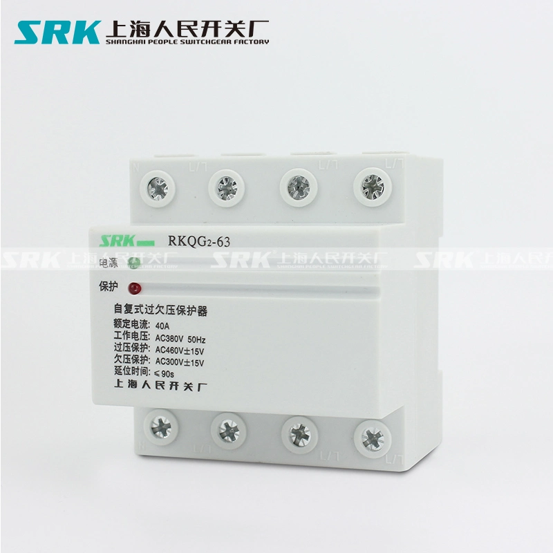 1p+N 2p 63A Self-Reset Automatic Recovery Over and Under Voltage Protector