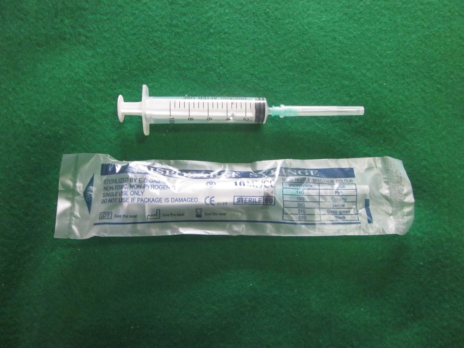 10cc/Ml Luer Slip Tip Sterile Disposable Syringes (without needles) - Pack of 100