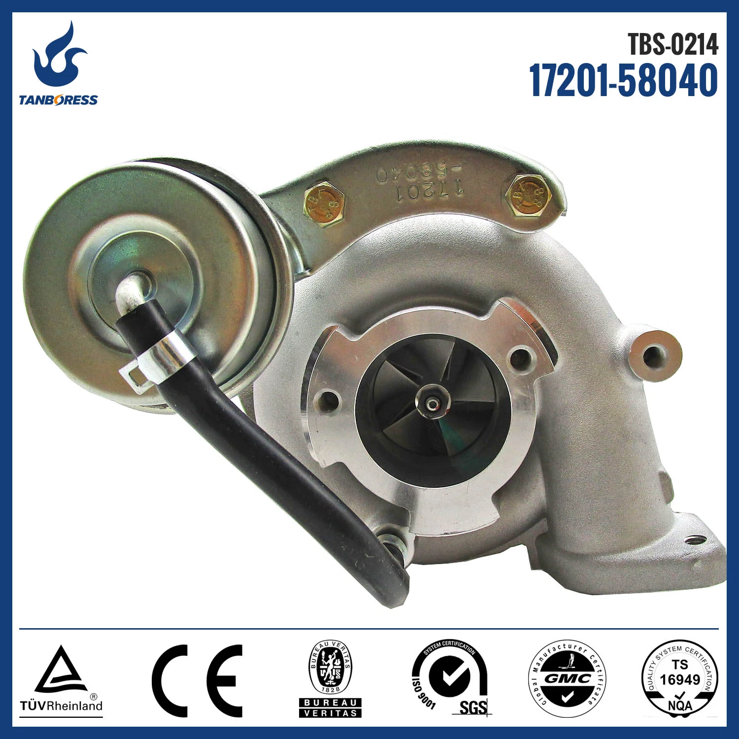 Turbo Cartridge CHRA core spare parts Toyota 17201-58040 engine 15BFT 15B-FT Water cooled turbocharger for sale