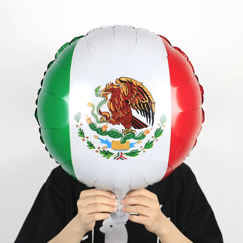 18inch National Flag Foil Balloons American Mexican Flag Helium Globos Independence Day Party Decor National Celebration balloon