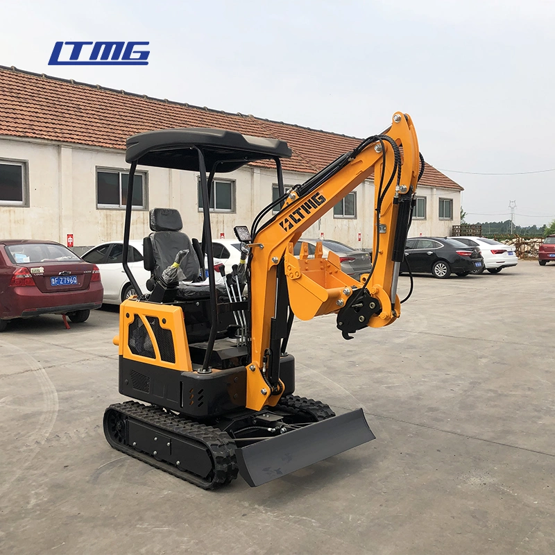 1.5T 1.7T Ltmg 1.8T 2t mini excavadora sobre orugas con pluma de giro y extensión de la vía