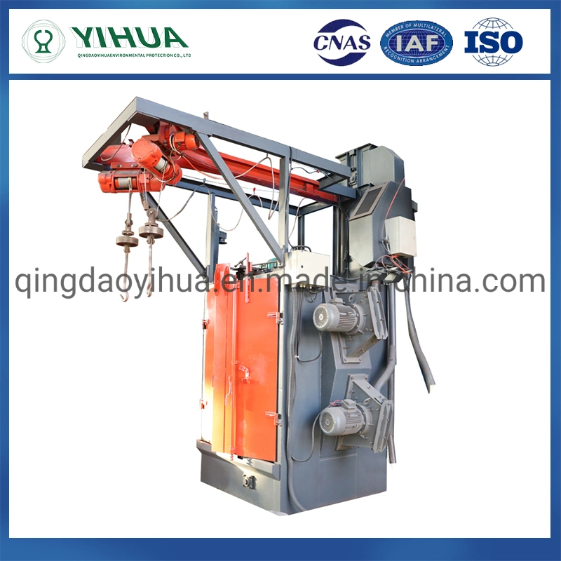 Q326 Ea Automatic Rubber Belt Airless Tumblast Type Shot Blasting Machine