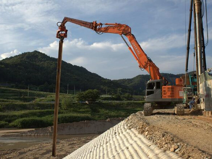 Vibro Hammer Excavator Hydraulic Pile Driver