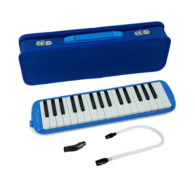 Wholesale Custom Aiersi Brand Blue Colour 32 Keys Melodica with Hard Case