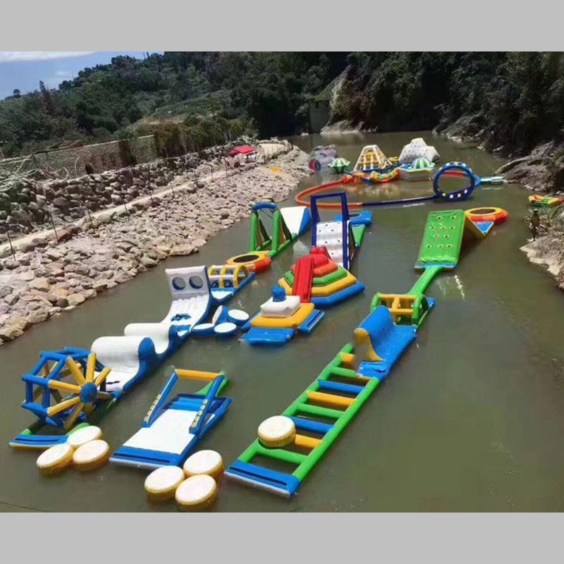 Inflatable Large Water Combination Inflatable Water Entertainment Facilities Customized Sports Outdoor Land Water Amusement Park (CFQM-001)