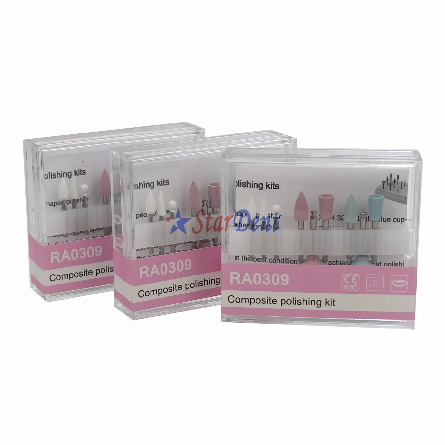 Dental Supply Gummi Polieren Composite Burs Kit Krankenhaus Medical Lab Chirurgische Diagnostische Zahnklinik Ausrüstung