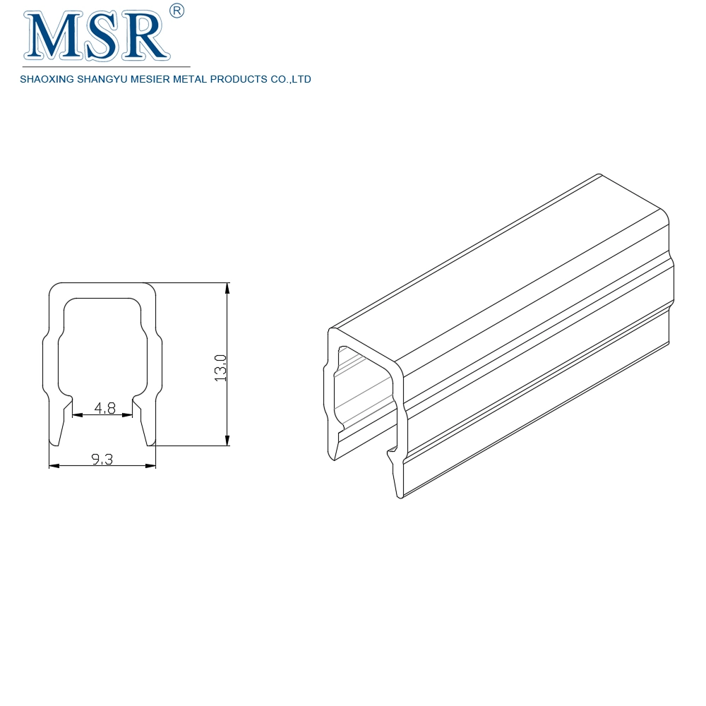 Aluminium Professional Profile Slot 8 U-Shaped Standard T-Slot Covers