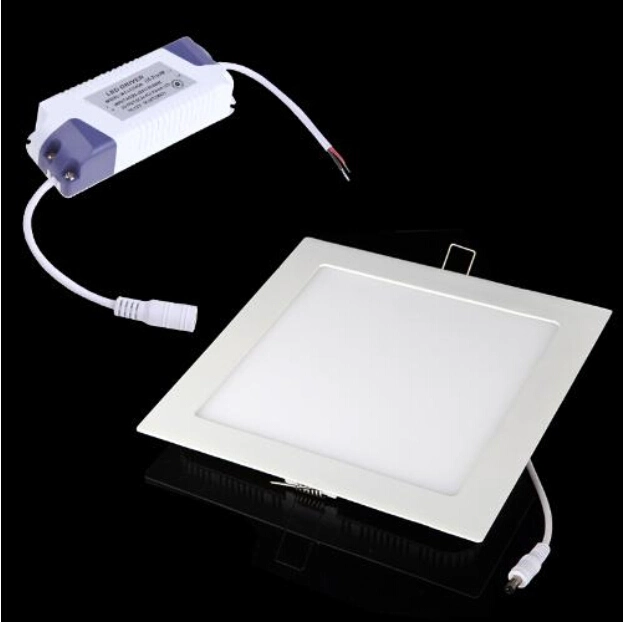 18W 1600lm SMD2835 LED Pure White AC 86-265V Ultra Thin Square Ceiling Panel Light Wall Recessed Down Lamp