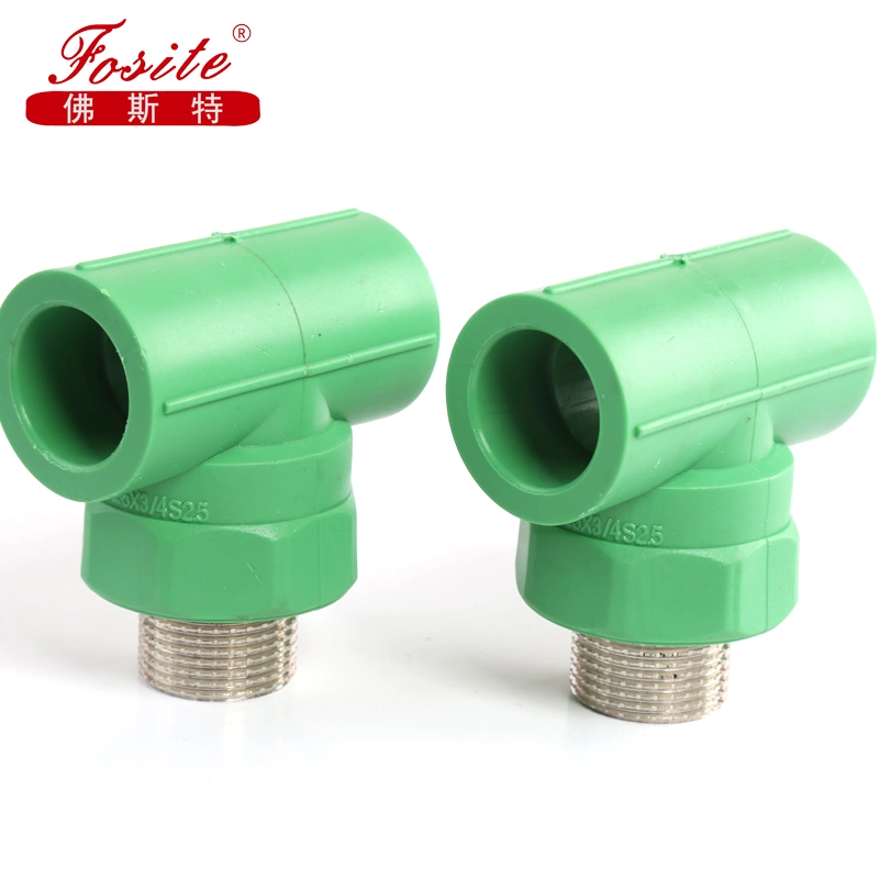 PPR Pipe Fittings with Copper Thread for Water Supply Pipe Fittings