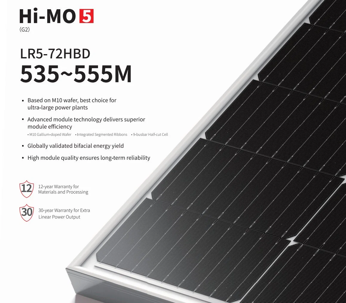 Compeptitive Price Factory Price Longi 540W 545W 550W 555W 560W Mono Solar Panel