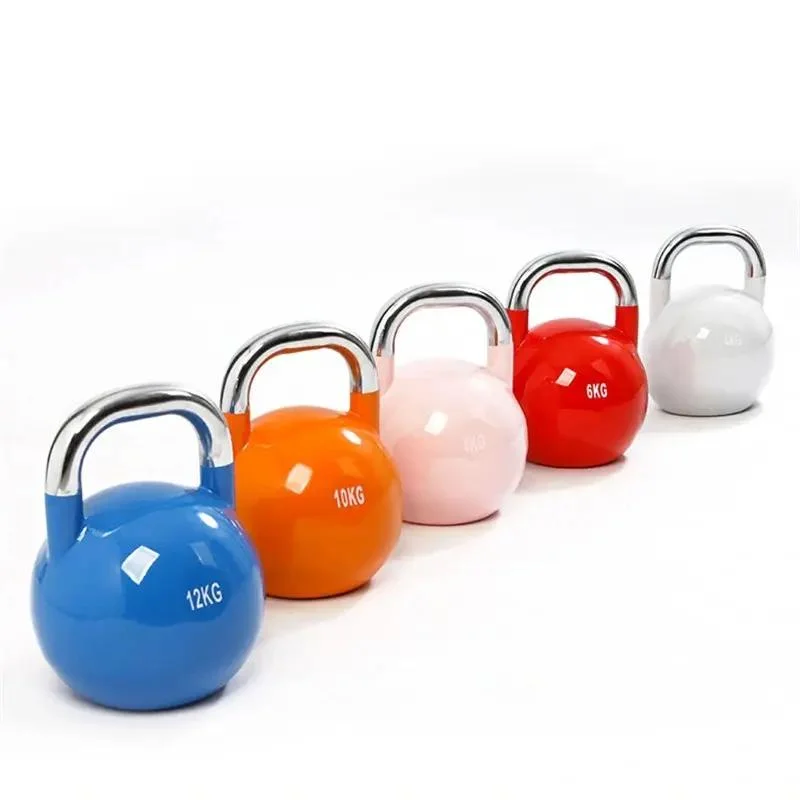 Gym Workout Competition Colorful PVC Vinyl Coated Kettle Bell Painted Cast Iron Kettlebell