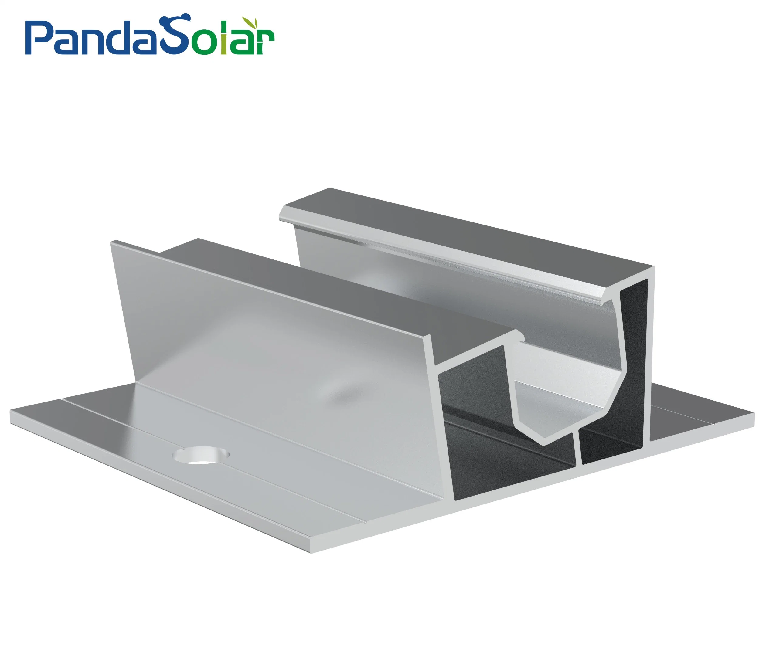 Pandasolar Support de toit plat en alliage d'aluminium avec contrepoids pour montage solaire.